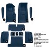 VT1704572 1971-75 Chevrolet Corvette; Coupe; 4-Speed; Complete Molded Carpet Set; w/ Heel Pad; Cutpile; Royal Blue - image 4