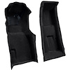 VT1704701 1971-75 Chevrolet Corvette; 4-Speed; Front Molded Carpet Set; w/ Heel Pad; Cutpile; Black - image 1