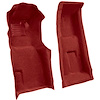 VT1704729 1971-75 Chevrolet Corvette; 4-Speed; Front Molded Carpet Set; w/ Heel Pad; Cutpile; Oxblood - image 1