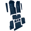 VT1704972 1971-75 Chevrolet Corvette; Coupe; Automatic; Complete Molded Carpet Set; w/ Heel Pad; Cutpile; Royal Blue - image 1