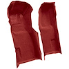 VT1705229 1971-77 Chevrolet Corvette; Automatic; Front Molded Carpet Set; w/ Heel Pad; Cutpile; Oxblood - image 1