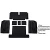 VT1705301 1971-75 Chevrolet Corvette; Coupe; Rear Molded Carpet; w/ Heel Pad; Cutpile; Black - image 3