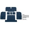 VT1705372 1971-75 Chevrolet Corvette; Coupe; Rear Molded Carpet; w/ Heel Pad; Cutpile; Royal Blue - image 3