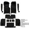 VT1705801 1971-72 Chevrolet Corvette; Roadster; Automatic; Complete Molded Carpet Set; w/ Heel Pad; Cutpile; Black - image 3