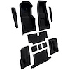 VT1706401 1973-75 Chevrolet Corvette; Roadster; 4-Speed; Complete Molded Carpet Set; w/ Heel Pad; Cutpile; Black - image 1