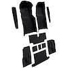 VT1706701 1973-75 Chevrolet Corvette; Roadster; Automatic; Complete Molded Carpet Set; w/ Heel Pad; Cutpile; Black - image 1
