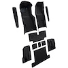 VT1707301 1976 Chevrolet Corvette; Complete Molded Carpet Set; w/ Heel Pad; Cutpile; Black - image 1