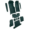 VT1707385 1976 Chevrolet Corvette; Complete Molded Carpet Set; w/ Heel Pad; Cutpile; Blue Green - image 1