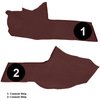 VT1716302 1990-93 Chevrolet Corvette; Console Carpet Strips; 2-Piece Set; Cutpile; Ruby Red - image 3