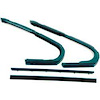 W21615 1961-62 Chevy Impala, Bel Air; Vent Window Weatherstrip; 2 & 4-Door Hardtop, Convertible; 4 Piece Set; with Clips - image 1