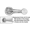 WCK32 Window Handle Knob Set for 1968-1988 Buick, Chevrolet, GMC, Oldsmobile, Pontiac Models [Off White] - image 2