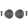 WCK35 1968-88 GM; Window Handle Knob Set; with Rivets; for Doors or Quarter Window; Black; Pair