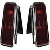 XL10008T 1984-88 Oldsmobile Cutlass; Tail Lamp Assembly Set; wthout Emblems; with Chrome Bezel;LH & RH; Pair - image 2