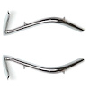 XP4761V 1970-72 Chevrolet Chevelle; Rear Vinyl Top Molding End Caps; Pair