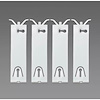 XP5604Z 1978-86 Firebird, Skylark, El Camino; Molding Clip Set; Body Side; 4-7/8 in.x1-1/4 in.; 4 Pieces; Plastic - image 1