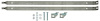 YC111262 Fuel Tank Mounting Straps 1963-1967 Chevrolet Corvette; with Mounting Hardware; Stainless Steel; Pair - image 1