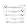 22063 5 Piece Flex Head Flare Nut Wrench Set [SAE Flare Tool] - image 3
