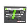 22063 5 Piece Flex Head Flare Nut Wrench Set [SAE Flare Tool] - image 4