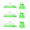 Green 3 Piece Socket Tray Set - SAE - image 3