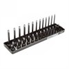 Black 1/4" Drive Socket Tray Metric - image 1
