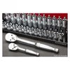 Black 1/4" Drive Socket Tray Metric - image 4