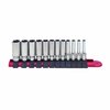 12 PC 1/4" MM DP SCKT SET - image 2