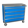 41 IN 5 DRW CABINET BLUE - image 1