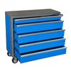 41 IN 5 DRW CABINET BLUE - image 2