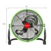 12 in. Tilting Workspace Fan - Green - image 4