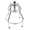 Adjustable Hydraulic Stool with Backrest Black - image 3