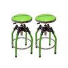 Adjustable Hydraulic Stool Green Set of Two - image 4