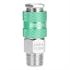 High Flow Coupler 1/4" Body 3/8" NPT Male - image 1