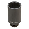 Axle Nut Socket, 1/2 in. Drive, 35 mm, 12-Point - image 1