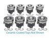 Ford/Navistar Powerstroke Diesel V8 6.0L Ceramic Coated Piston Set [Reduced Compression] - image 2
