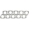 Exhaust Pipe Flange Gasket Bui Chev-Pass&Trk GMC Stu 283 305 307 327 348 350 351 351E 366 401 402 409 - image 1