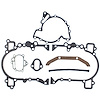 Timing Cover Gasket Set 1961-1971 Buick V8 215/300/340 ; V6 225