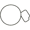 Water Pump Gasket GM & Sat Pass. Car & Trk 2.0L 2.2L 2.4L Vin 5 6 B D F P X Z - image 1