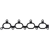 Intake Manifold Gasket 1999-2005 Mazda L4 1.8L - image 1
