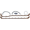 Oil Pan Gasket Set 1968-1994 Big Block Ford 429/460 (7.0/7.5L) Cork with Metal Carrier - image 1