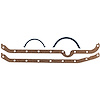 Oil Pan Gasket Set 1980-1985 Small Block Chevy 267/305/350 with Right Hand Dipstick in Cork with Metal Carrier - image 1