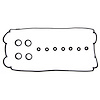 Valve Cover Gasket Set 1990-2001 Acura/Honda L4 1.8/2.0L (B18A1, B18B1, B20B4, B20Z2) in Molded Rubber - image 1