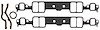 Intake Manifold Gasket Set for Small Block Chevy - image 1