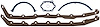 Oil Pan Gasket Set for Oldsmobile V8 330-455 - image 1