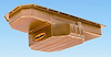 31003 Pro-Touring Steel Oil Pan for Gen III Hemi 5.7/6.1/6.4L, Engine Swap with Stock K-Member [Gold Iridite] - image 1