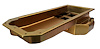 31032 Pro-Touring Steel Oil Pan for Gen III Hellcat 6.2, Swap A/B/E-Body w/ Tubular K-Members [Gold Iridite] - image 1