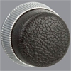 Black Knob Set Chrome Backing Plates - image 1