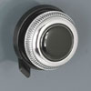 Black Center Knob Set Black Backing Plates - image 1