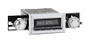 HCB-M2-118-03-73 Motor 2B Radio w/Chrome Face, Black Pushbuttons & Installation Bezel & Knobs Kit, 1968 Oldsmobile 442 - image 1