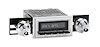 HCB-M2-126-09-79 Motor 2B Radio w/Chrome Face, Black Pushbuttons & Installation Bezel & Knobs Kit, 1963 Chevy Bel Air - image 1