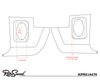 KPM216476-463 Kick Panels for 1964-1976 MOPAR A Body Cars w/R-463N Speakers - image 2